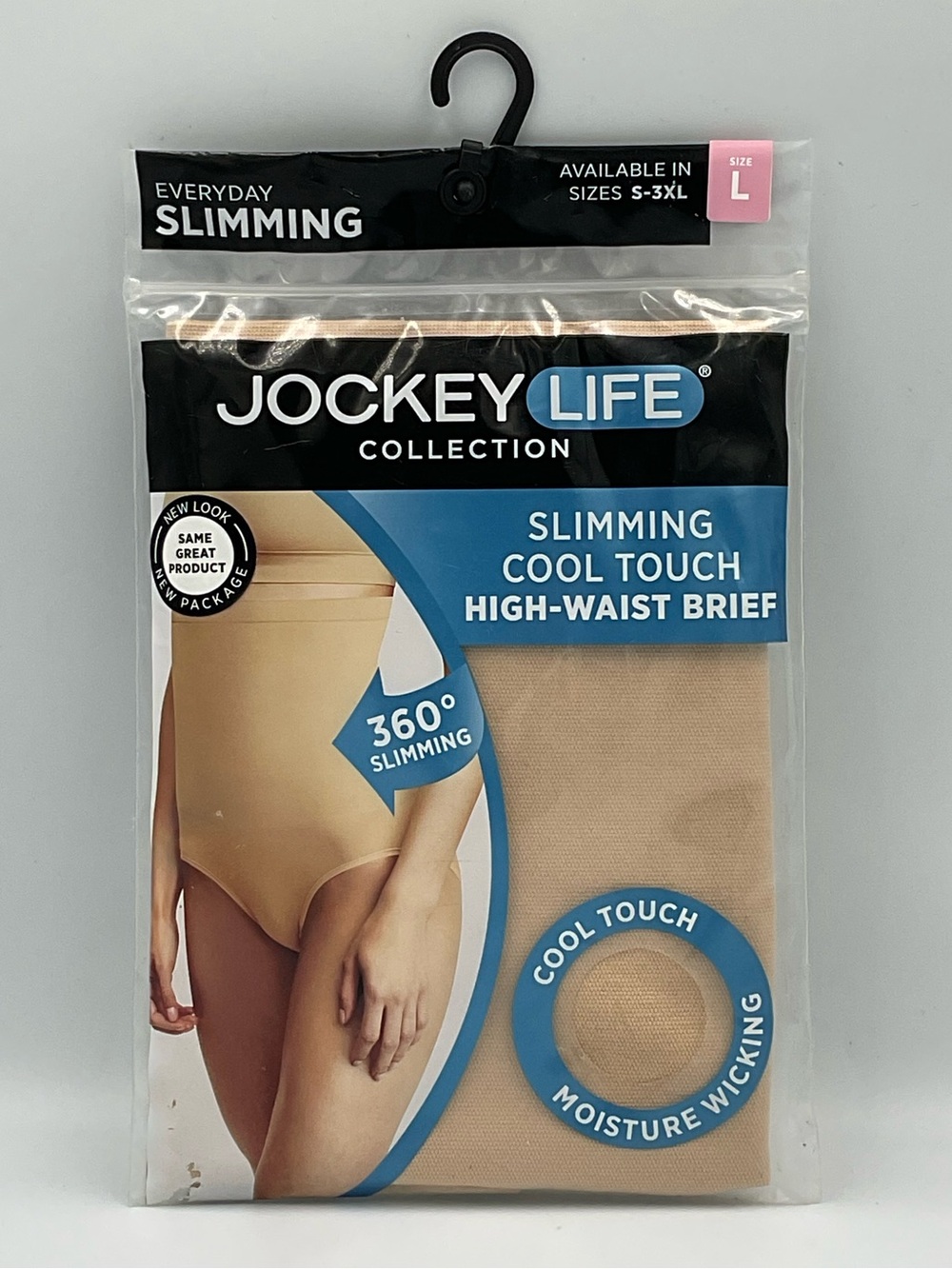 NWT Jockey Life Beige Slimming Cool Touch High-Waist Brief